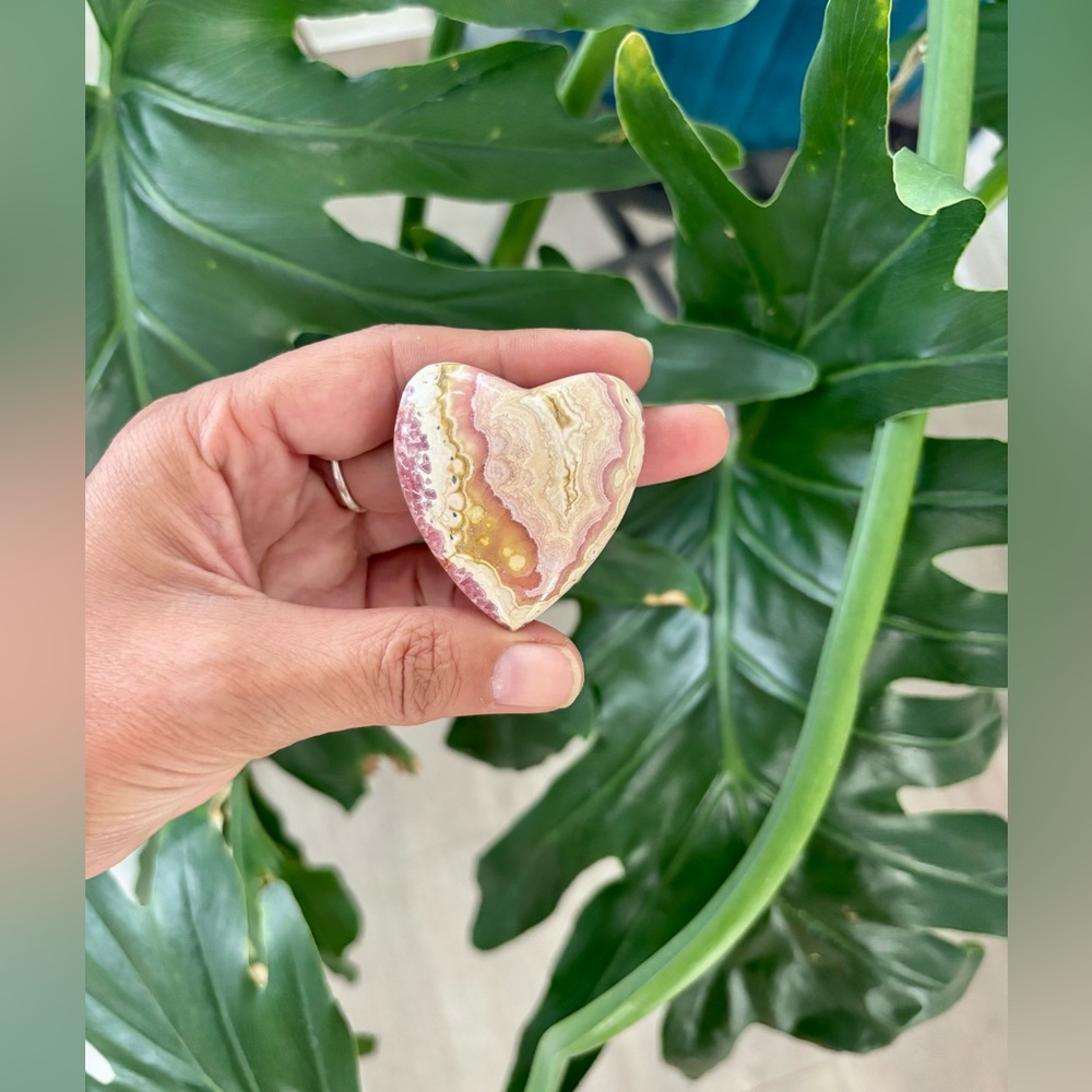 Rhodochrosite Heart from Argentina